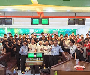 Bowling friendly match between Mitsubishi Electric and Taiwan Litz